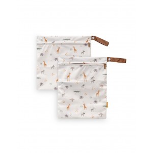 Interbaby Waterproof Clothing Bags 2pc Giraffe Beige