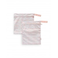 Interbaby Waterproof Clothing Bags 2pc Floral Pink
