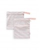 Interbaby Waterproof Clothing Bags 2pc Floral Pink