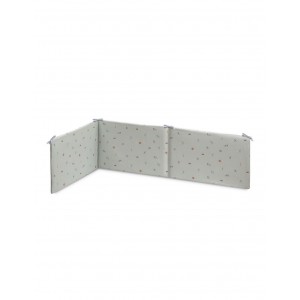Interbaby Bed Bumper Reversible Koala Green & White
