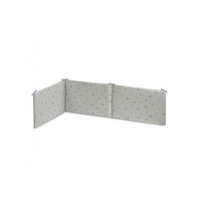 Interbaby Bed Bumper Reversible Koala Green & White