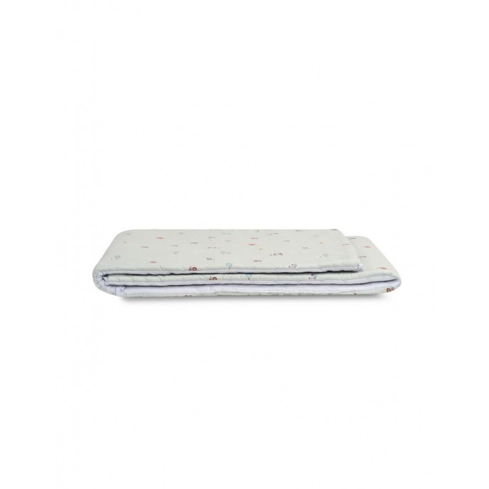 Interbaby Bed Bumper Reversible Koala Green & White