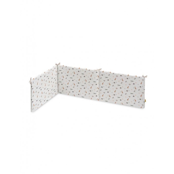 Interbaby Bed Bumper Reversible Jungle & Beige