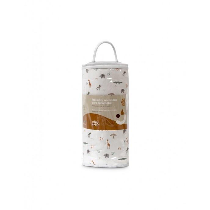 Interbaby Bed Bumper Reversible Jungle & Beige