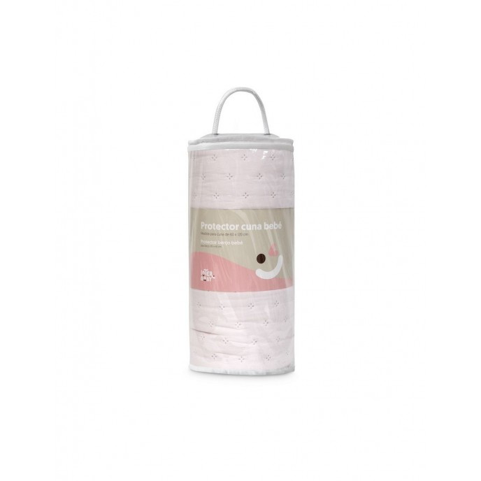 Interbaby Bed Bumper Embossed Pink