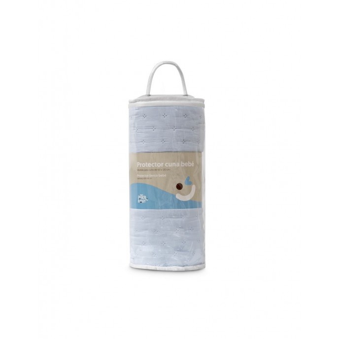 Interbaby Bed Bumper Embossed Blue