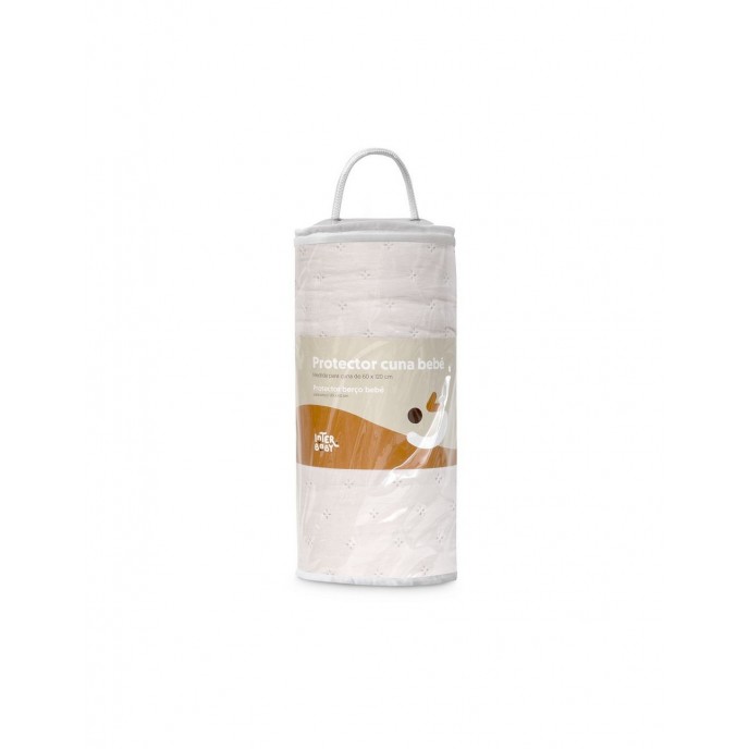 Interbaby Bed Bumper Embossed Beige