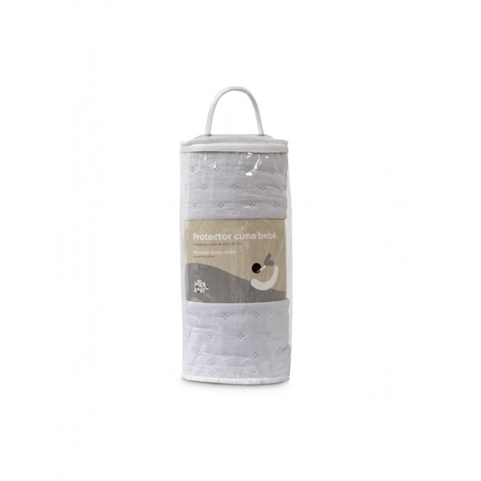 Interbaby Bed Bumper Embossed Gray