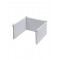 Interbaby Bed Bumper Embossed Gray