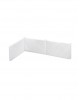 Interbaby Bed Bumper Embossed White