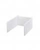 Interbaby Bed Bumper Embossed White
