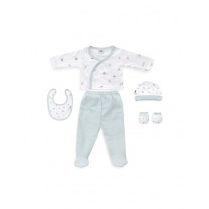 Interbaby Clothing Set 5pc 0/6m Koala Green