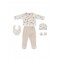 Interbaby Clothing Set 5pc 0/6m Jungle Beige