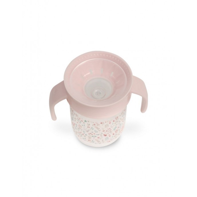 Interbaby Trainer Sippy 360 Cup Floral Pink