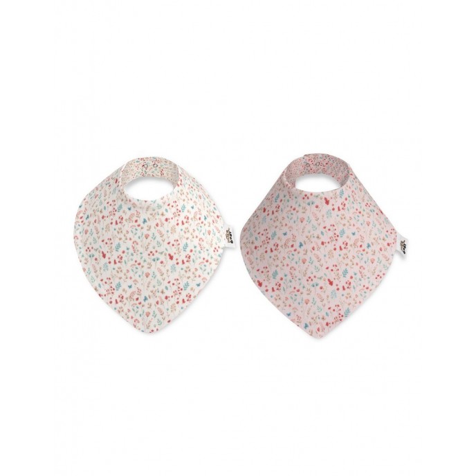 Interbaby Bandana Bibs 2pk Floral Interbaby Bandana Bibs 2pk Floral