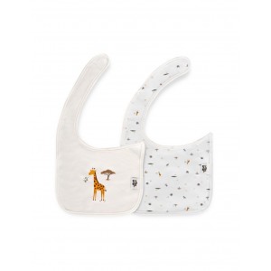 Interbaby Cotton Bibs 2pk Jungle