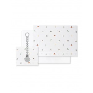 Interbaby Sheets Set 4pc Cotton Cot 60x120cm Koala Print White Interbaby Sheets Set 4pc Cotton Cot 60x120cm Koala Print White