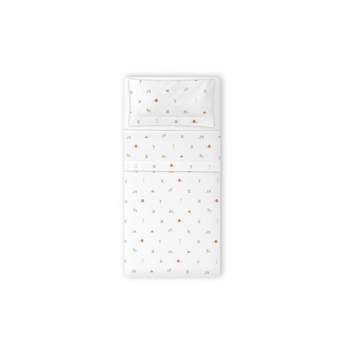 Interbaby Sheets Set 4pc Cotton Cot 60x120cm Koala Print White