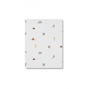 Interbaby Fitted Sheet Cotton Cot 60x120cm Koala