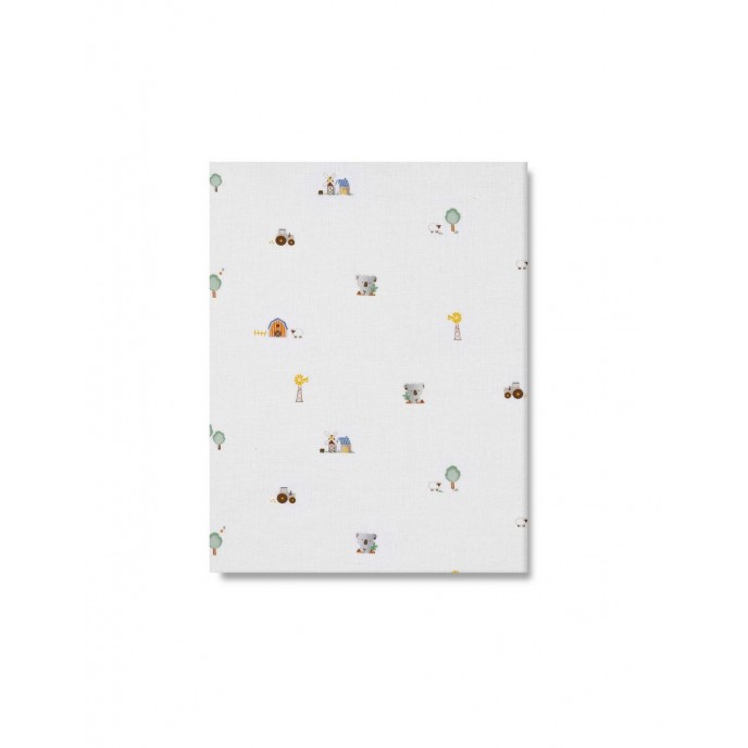 Interbaby Fitted Sheet Cotton Crib 85x55cm Koala