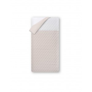 Interbaby Bedding Set Embossed Pink White