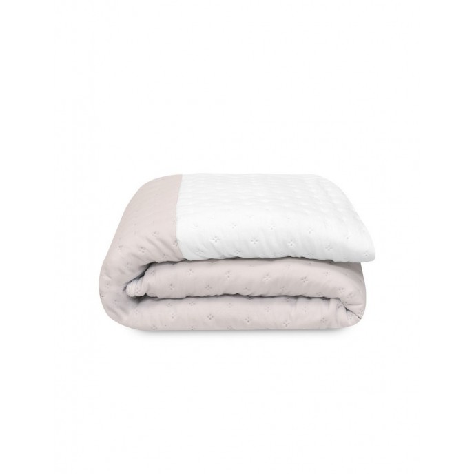 Interbaby Bedding Set Embossed Pink White