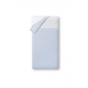 Interbaby Bedding Set Embossed Blue White