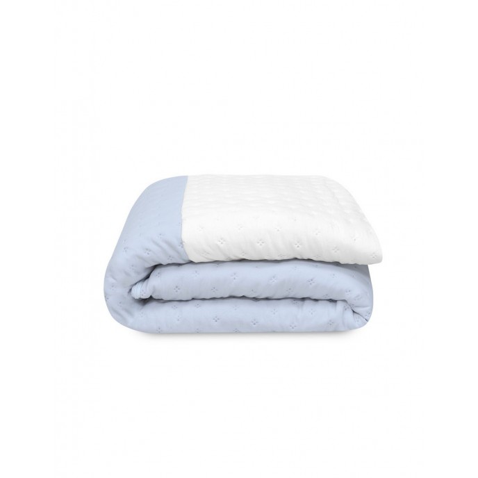 Interbaby Bedding Set Embossed Blue White