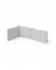 Interbaby Bedding Set Embossed Grey White