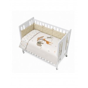 Interbaby Bedding Set Savanna Jungle Beige