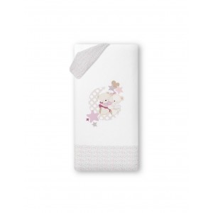 Interbaby Bedding Set Bear Floral Pink