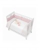 Interbaby Bedding Set Bear Floral Pink
