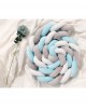 Kiokids Bed Bumper Braid 3m Blue/Grey