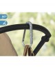 Kiokids Stroller Hook Grey Stars