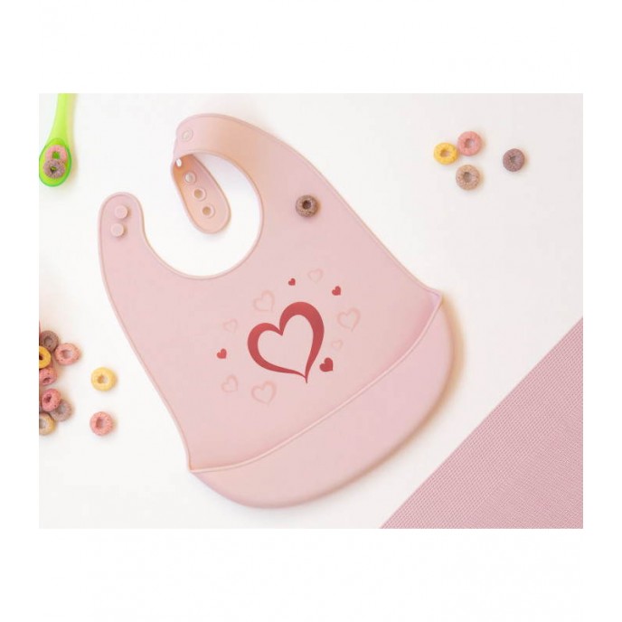 Kiokids Silicone Bib Pink