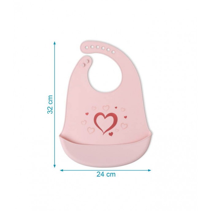 Kiokids Silicone Bib Pink