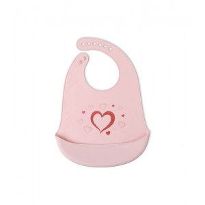 Kiokids Silicone Bib Pink Kiokids Silicone Bib Pink