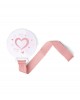 Kiokids Soother Holder Hearts Pink