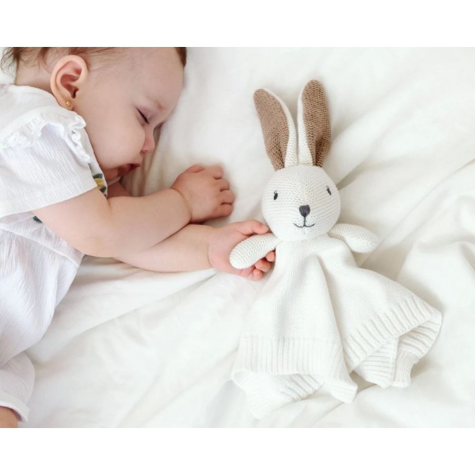 Kiokids Doudou Comforter Bunny White