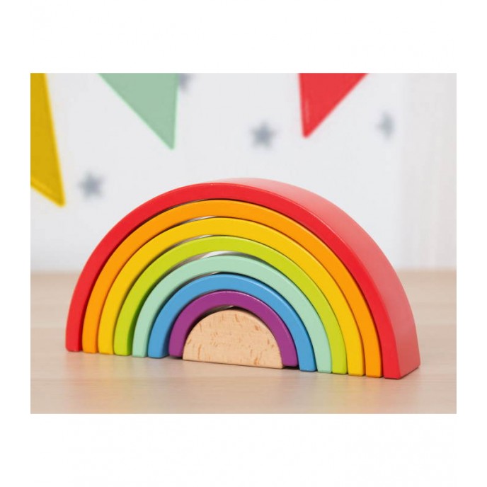 Kiokids Wooden Large Rainbow Stacker