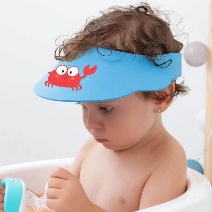 Kiokids Bath Shampoo Visor Blue Crab