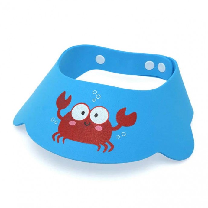 Kiokids Bath Shampoo Visor Blue Crab