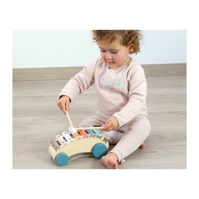 Kiokids Wooden Xylophone Pull Along