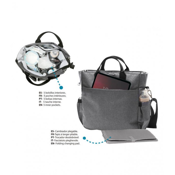 Kiokids Shoulder Bag Grey Kiokids Shoulder Bag Grey