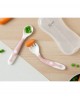 Kiokids Flexible Fork and Spoon in Case Pink