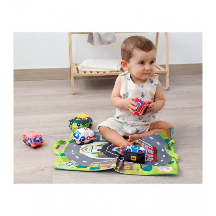 Kiokids Textile Mat with Cars