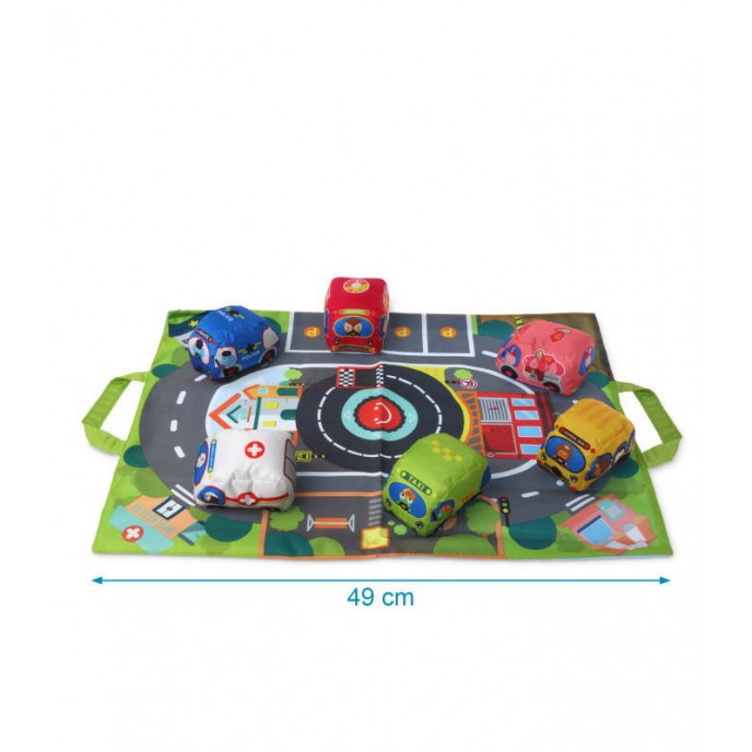 Kiokids Textile Mat with Cars