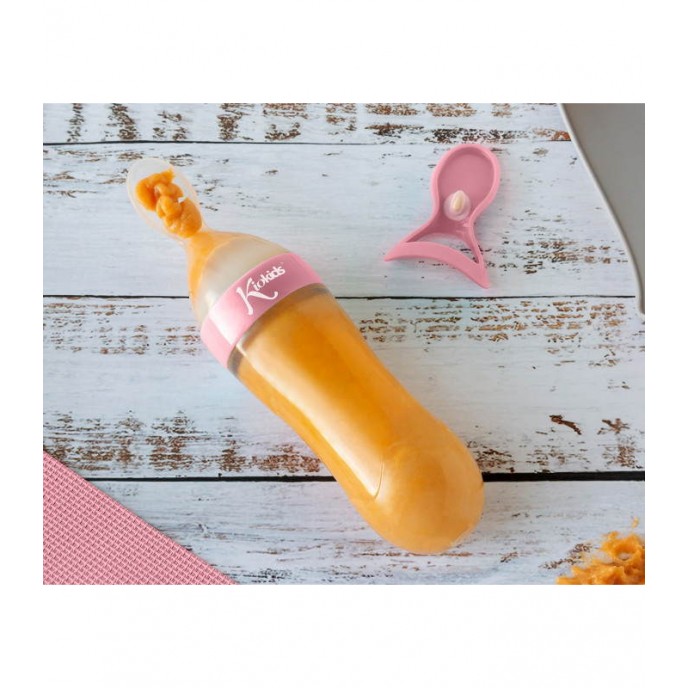 Kiokids Squeeze Spoon Pink