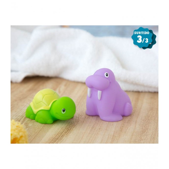 Kiokids Anti-Mould Bath Toy Animals 2pk