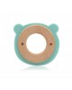 Kiokids Wood and Silicone Teether Bear Green